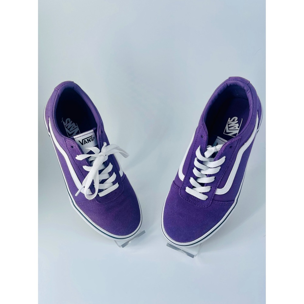 Vans Old Skool Purple Lavender Suede Canvas Sneakers Womens Size 5.5 EU 37